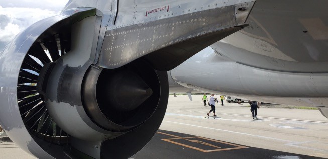 Angetrieben wird die Maschine von Triebwerken des Typs Pratt &amp; Whitney 1500G.