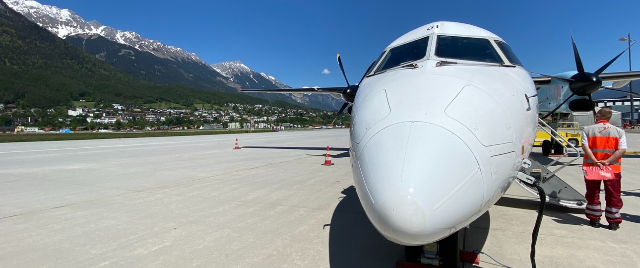 De Haviland Dash 8-400 von Austrian Airlines: Aussortiert.