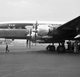 Super Constellation der KLM 1954 in New York: Die Airline fliegt seit bald einem Jahrhundert.