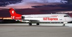 Fokker 100 von OLT Express: Fliegt nicht mehr.