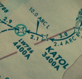 Luftfahrtkarte auf Papier: Navigieren wie früher.