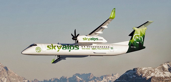 Sky Alps wird ihre De Havilland Canada Dash 8-400 mit aktiven Winglets ausrüsten.