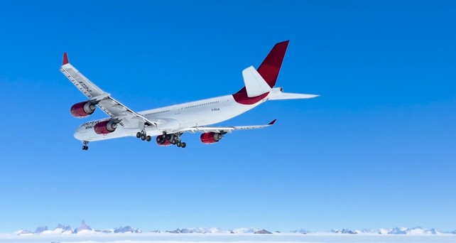 A340-600 von European Cargo: das Flugzeug ist am 5.November in der Antarktis gelandet.
