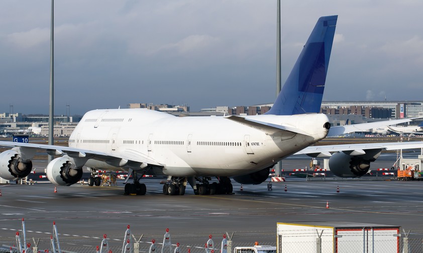 Boeing 747-8 vor dem Abflug Richtung USA im Januar 2026: Fliegt mittlerweile für die U.S. Air Force.