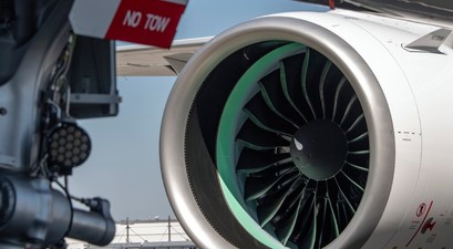 An einem Airbus A321 Neo: GTF-Triebwerk von Pratt &amp; Whitney.