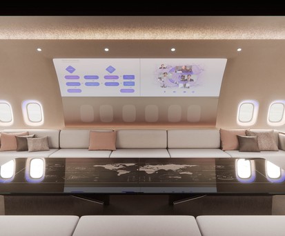 Der neue Social-Bereich in der neuen VIP-Kabine «The BowQ.