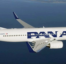 Boeing 737 in den Farben von Pan Am: So wird sie nie abheben.