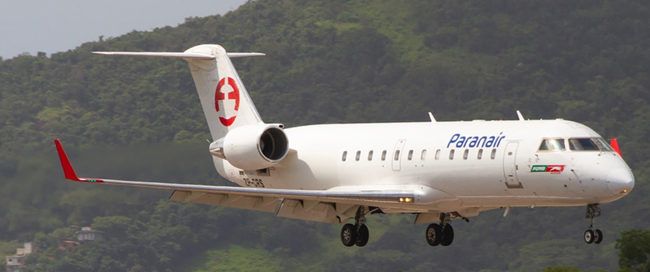 Bombardier CRJ 200 von Paranair: Bisher regionale Ziele.