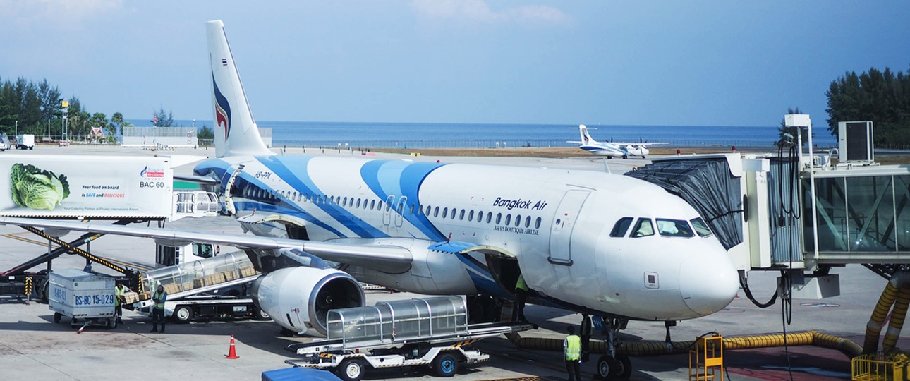 Airbus A320 von Bangkok Airways: Kommen langsam in die Jahre.