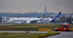 Der A350-1000 mit der Seriennummer 059 vor dem Start.