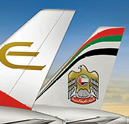 Heckflossen von Etihad und Etihad Regional: Nicht wirklich unabhängig.