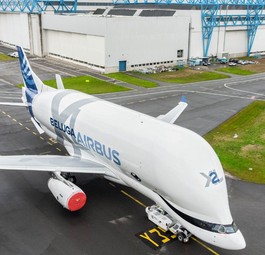 Das zweite Exemplar des Beluga XL bei Airbus in Toulouse.