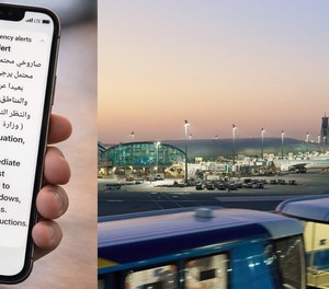 Alarm für Einwohnerinnen und Einwohner: Flughafen Dubai International.