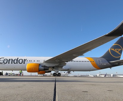 Boeing 767 von Condor: Einer dieser Jets hat bald prominente Passagiere.