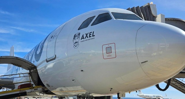 Aibus A320 Neo von Marabu Airlines: Die Airline ehrt ihren Ex-Chef Axel Schefe.