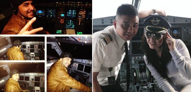 Brasilianischer Popstar und vietnamesisches Model im Cockpit: Besuche mit Folgen.