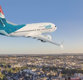Eine Boeing 737 Max 7 in den Farben der Luxair: Wann die Fluggesellschaft die ersten Maschinen bekommt, ist aktuell unklar.