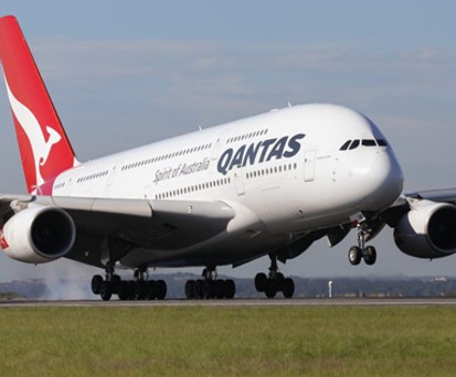 Airbus A380 von Qantas: Vom Pech verfolgt.