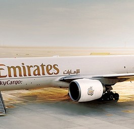 Boeing 777 F von Emirates Sky Cargo: Ein Exemplar, das früher für die Golfairline unterwegs war, fliegt künftig für Lufthansa Cargo.