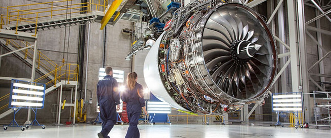 Produktion des Trent XWB: Rolls Royce baut die Triebwerke nun auch in Dahlewitz zusammen.
