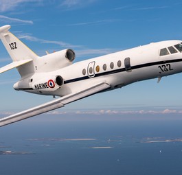 Falcon 50 der französischen Marine: Ein Flugzeug des Typs soll eine Yacht in Schwierigkeiten gebracht haben.