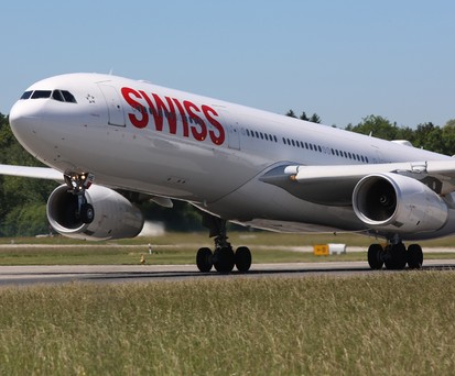 Platz 3: Swiss kann 37 Passagierkilometer vorweisen.