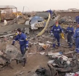 Trümmer von Flug PS752