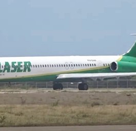 Die MD-81 mit der Kennung YV1240 von Laser Airlines: Hier in einem Video aus dem Jahr 2016.