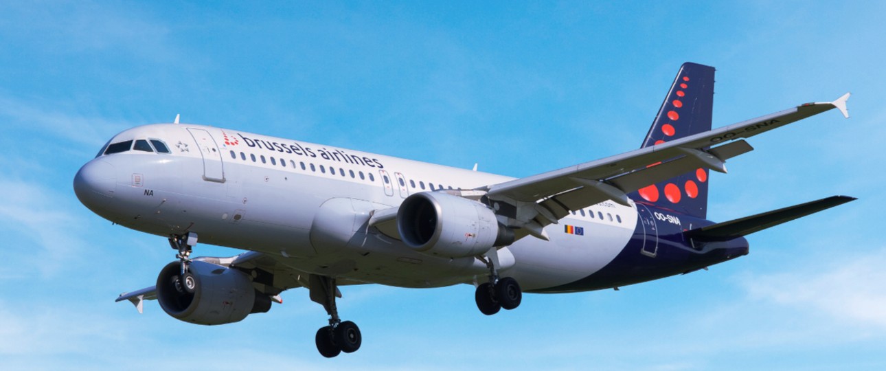 Airbus A320 von Brussels Airlines: Die Gewerkschaften bangen.