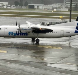 Fokker 50 von VLM: In Zürich weiter zu sehen.
