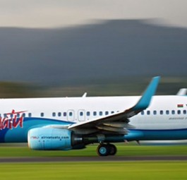 Boeing 737 von Air Vanuatu: Am Boden.