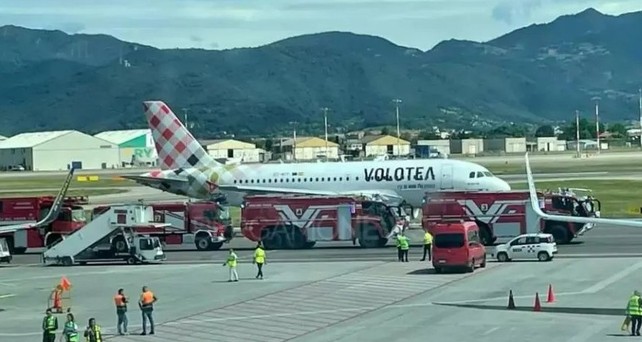 Der Airbus A319 von Volotea: Tragischer Unfall.