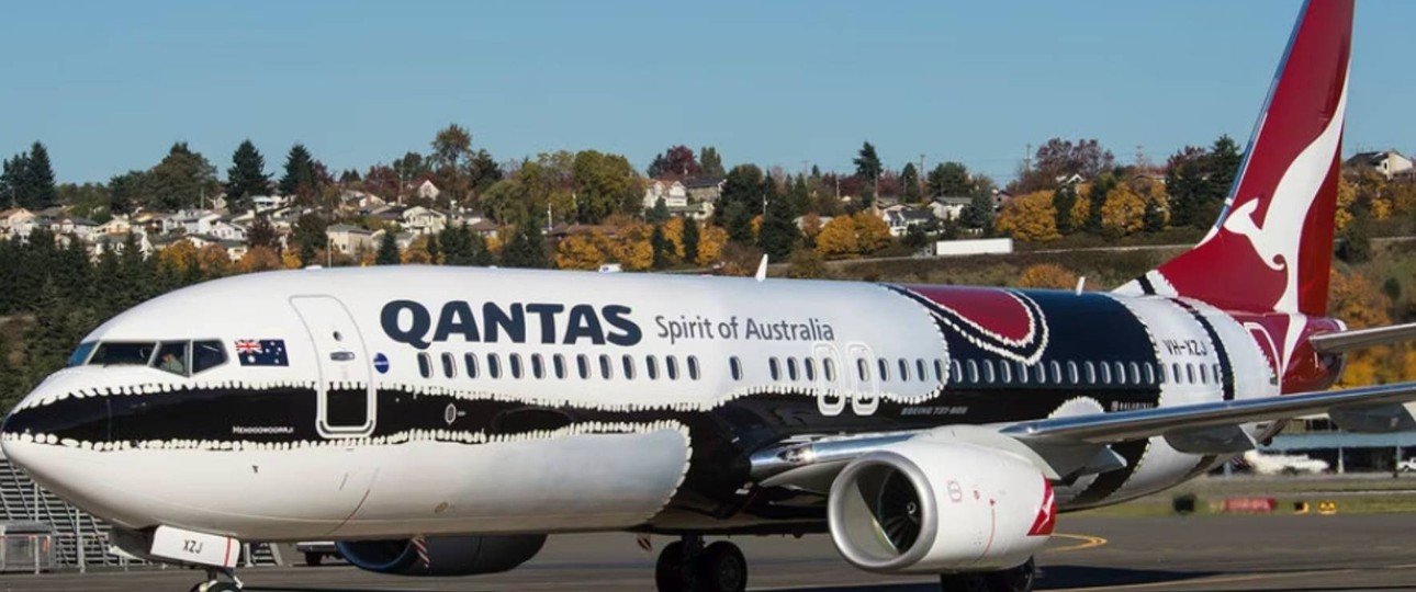 Boeing 737-800 (VH-XZJ): Die «Mendoowoorrji» trag das Design 13 Jahre lang.