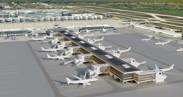 flughafen muenchen lufthansa ausbau t2