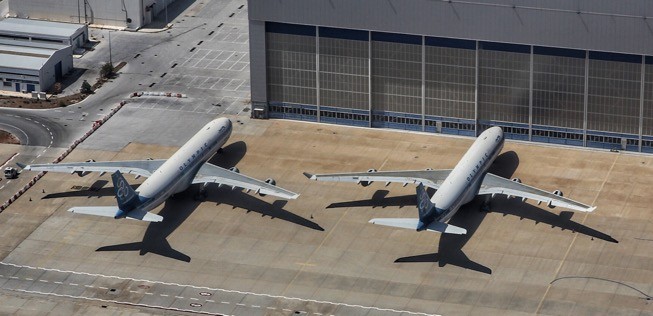 Die zwei Airbus A340 von Olympic Airlines: Sie haben Griechenland verlassen.