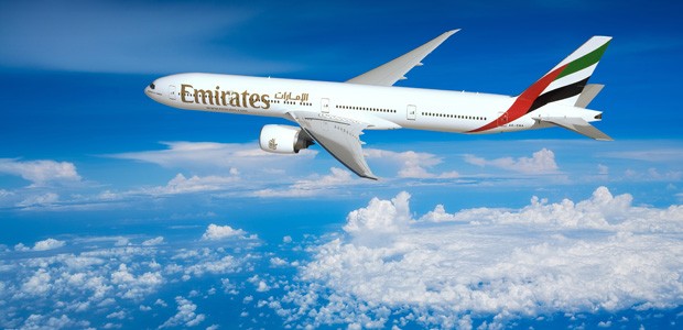 Boeing 777-300ER von Emirates: Derzeit fliegt sie noch täglich von Italien in die USA.