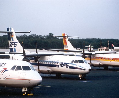 Eurowings entstand am 1. Februar 1993 aus der Fusion von Nürnberger Flugdienst NFD und Reise- und Industrieflug RFG.