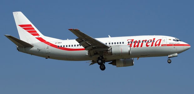 B737 von Aurela: Nicht mehr im Auftrag von Monarch unterwegs.