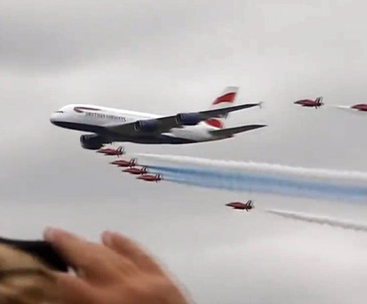 A380 von British Airways: Außergewöhnlicher Flug
