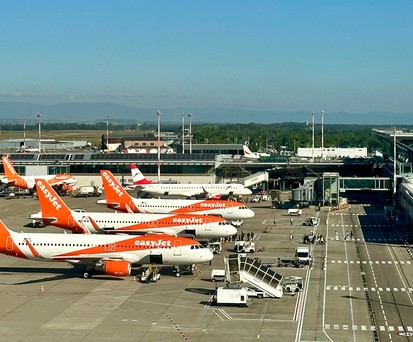 Flughafen Basel/Mulhouse: Easyjet ist eindeutig Marktführer.