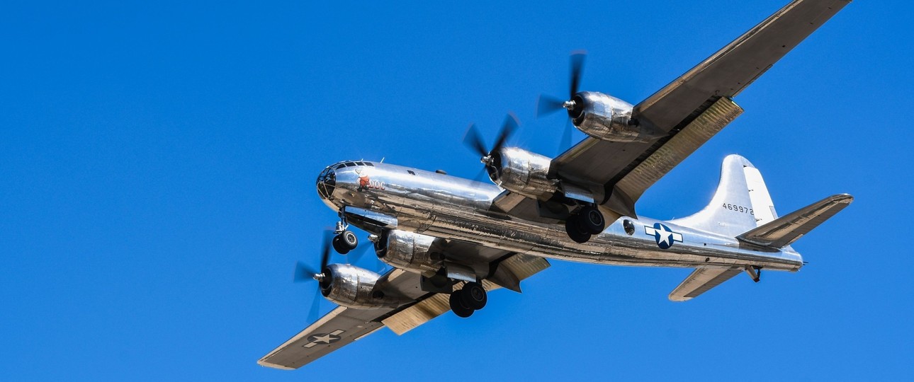 B-29 Superfortress im Flug: Heute gibt es nur noch zwei flugfähige Exemplare.