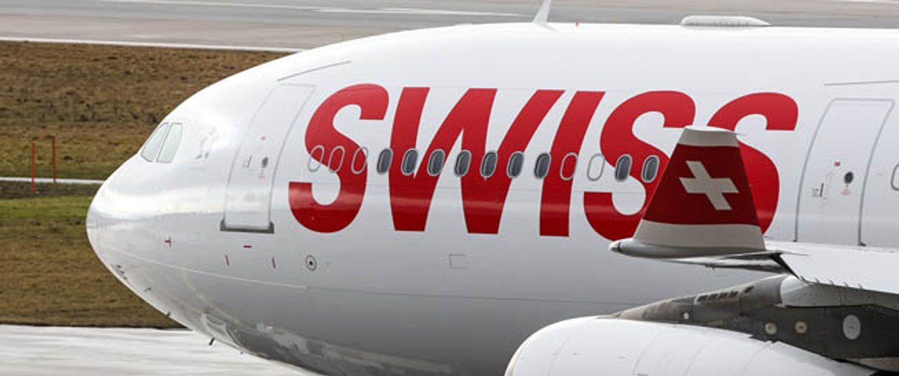 Airbus A340-300 von Swiss: Bis innen alles neu ist dauert es noch etwas.