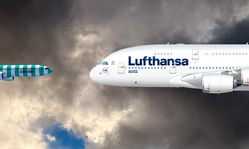 Flugzeuge von Condor und Lufthansa (Montage): Zwist zwischen den Airlines.