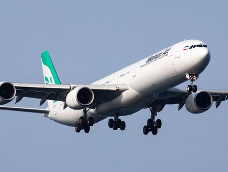 Airbus A3340-600 von Mahan Air: Der Iran umgeht aktuell Sanktionen über Malawi.