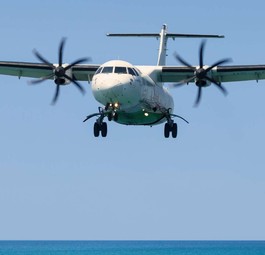 Eine ATR 72 im Flug: Auf Kuba soll mit Muthu Aviation eine  neue Regionalairline entstehen.