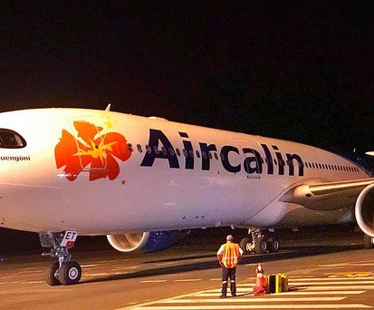 The grounded Airbus A330 Neo of Air Calin.