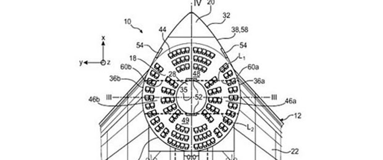 Die Idee von Airbus sieht ein wenig aus wie ein Ufo. Das Revolutionäre daran ist die Anordnung der Sitze im Kreis. Dabei sind verschiedene Sitzanordnungen möglich – eher wie im Kino oder eher wie in herkömmlichen Fliegern.