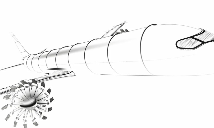 Grobe Skizze des Airbus-A320-Neo-Nachfolgers: «Radikal anderes Flugzeug».