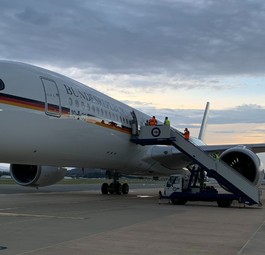 Der erste Airbus A350-900 der Flugbereitschaft: Der Jet...