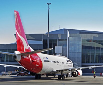 Qantas-Jet am Flughafen Canberra (Symbolbild): Keine besten Freunde.